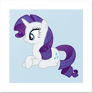 Rarity laying down Posters and Art